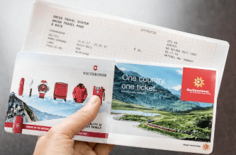 Swiss Travel Pass ticket showing transport costs for travelers planning how much it costs to go to Switzerland