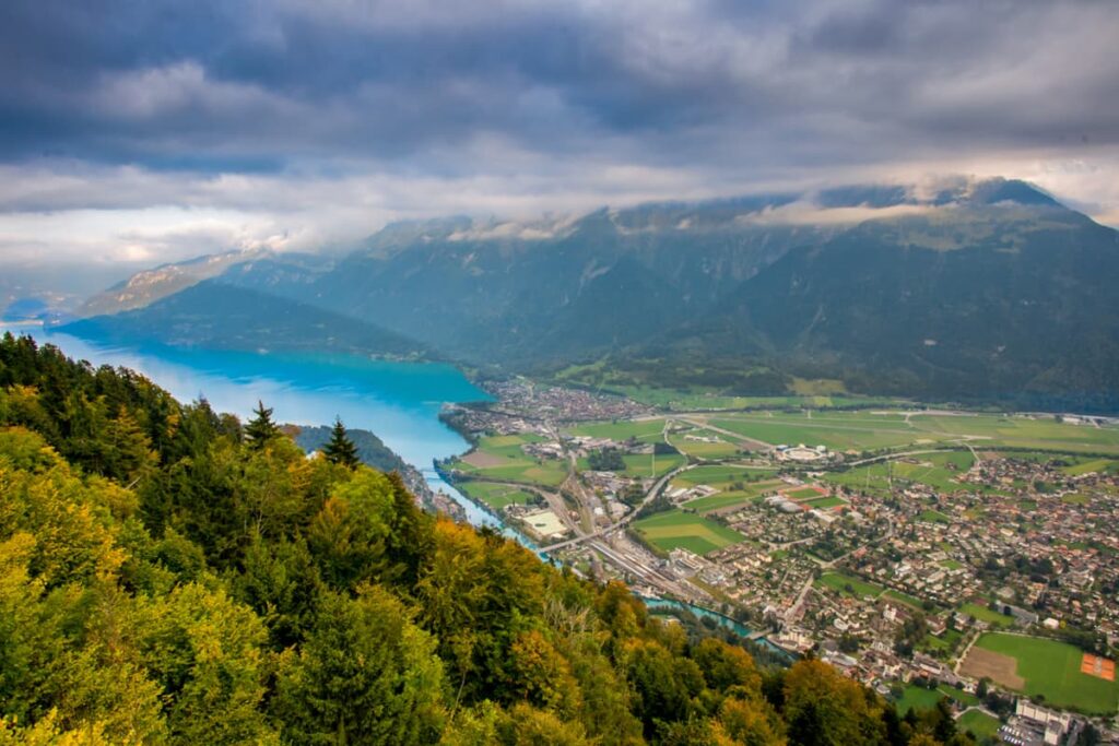 Interlaken Travel Guide: Best Things to Do & Travel Tips 7 Harder Kulm viewpoint overlooking Interlaken