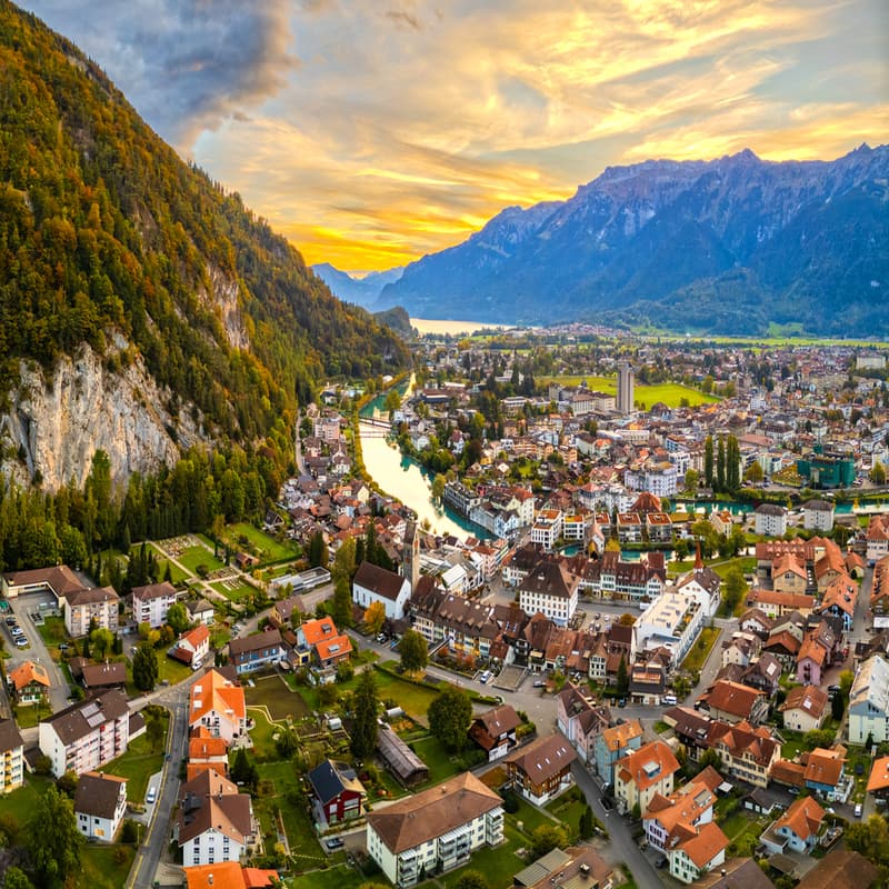 Switzerland Travel Guide 2026 Itinerary, Budget, Trains & Insider Tips 5 Interlaken Switzerland mountain town view