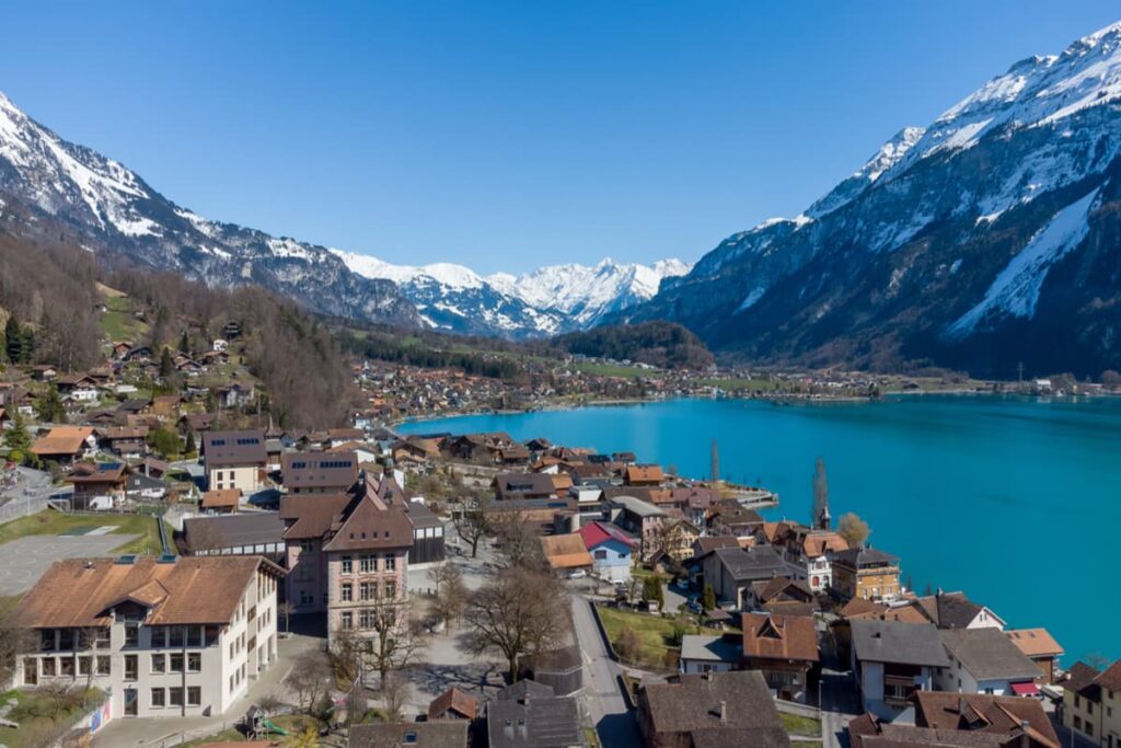 Interlaken Travel Guide: Best Things to Do & Travel Tips 3 Interlaken travel guide-town between Lake Thun and Lake Brienz