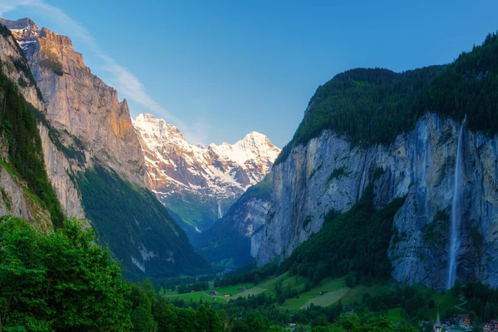 Interlaken Travel Guide: Best Things to Do & Travel Tips 6 Lauterbrunnen valley waterfall near Interlaken