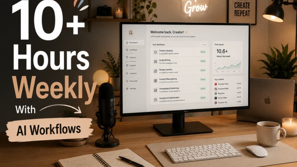 AI Workflow Automation for Solo Creators: Save 10+ Hours Weekly 4 Pinterest-style aesthetic